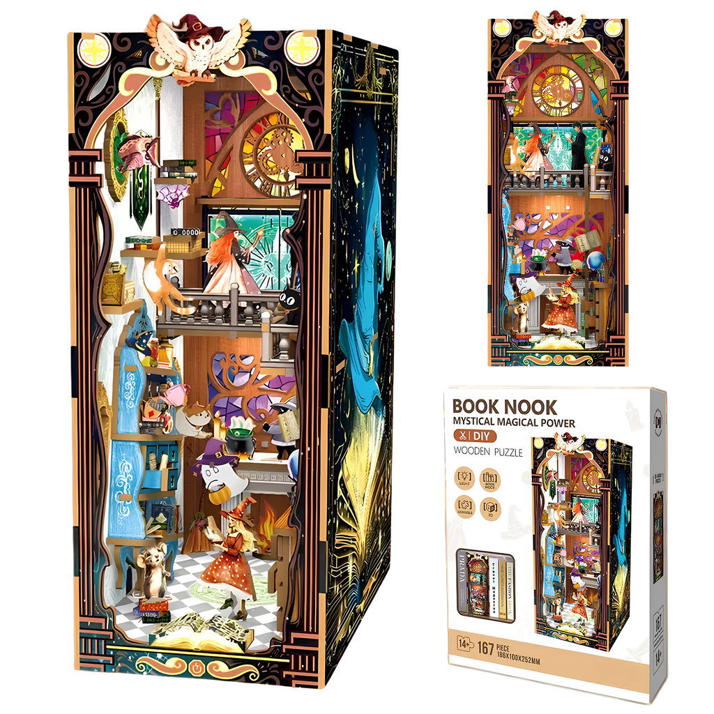 Malau - Book Nook Puzzle 3D (Mystical Magical Power)