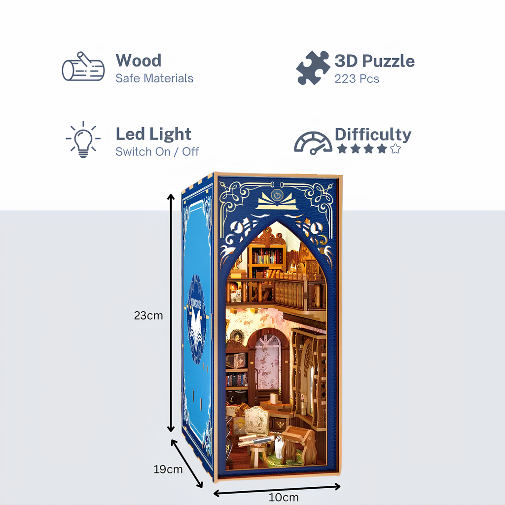 Malau - Book Nook Puzzle 3D (Salton's Retro Bookstore)
