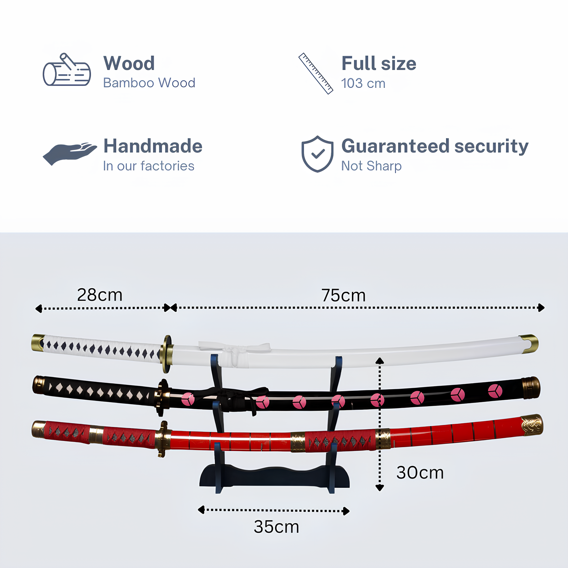 Hashiman - Triple Katana One Piece (Roronoa Zoro)