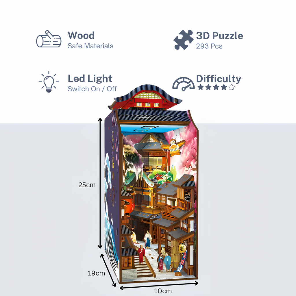 Malau - Book Nook Puzzle 3D (Edo Sakura Journey)