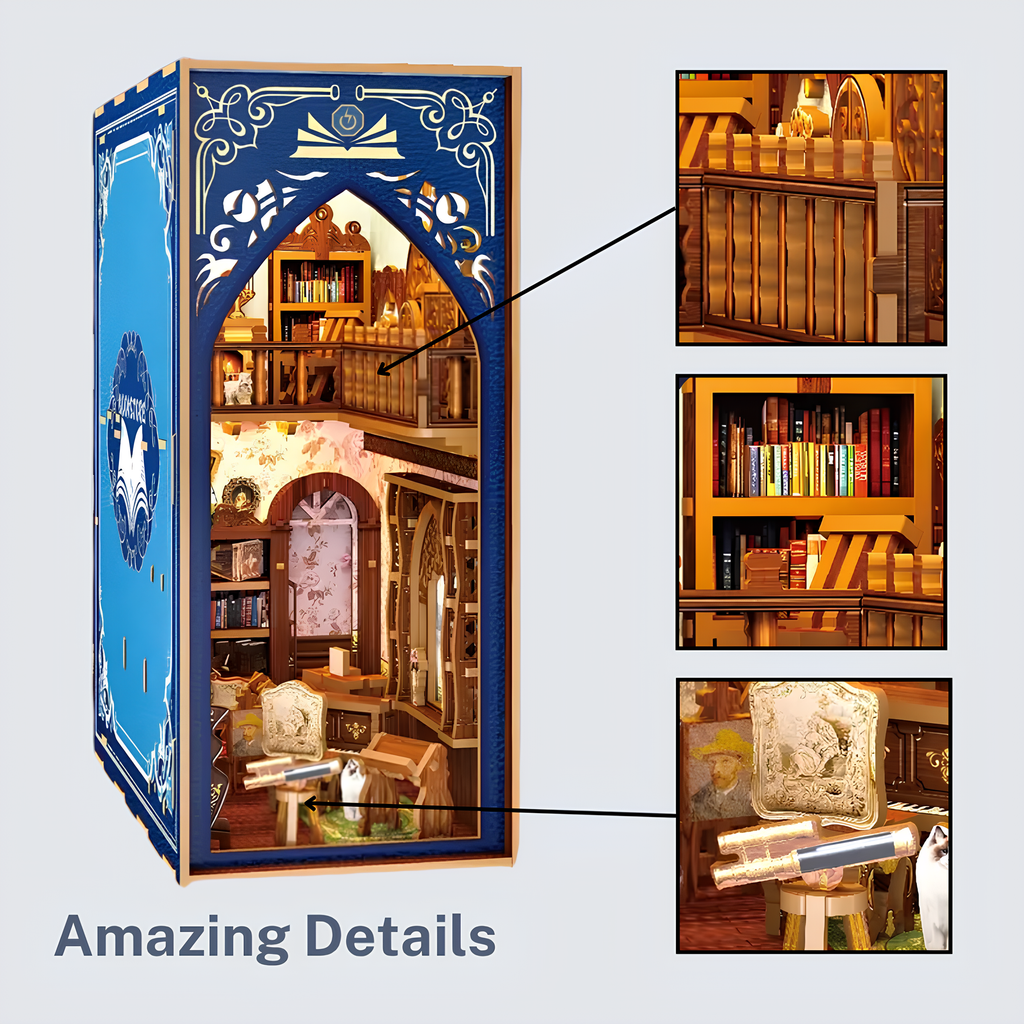 Malau - Book Nook Puzzle 3D (Salton's Retro Bookstore)