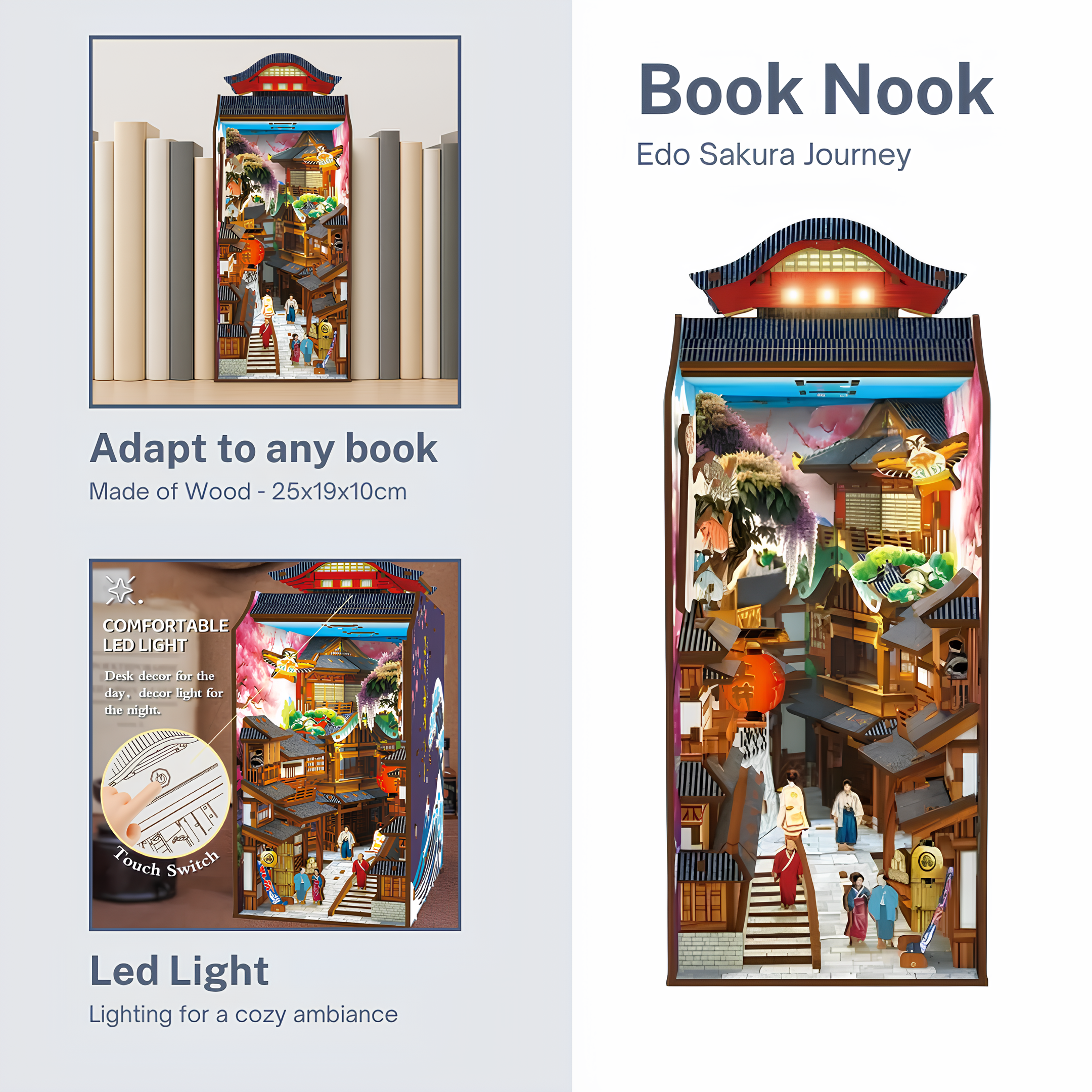 Malau - Book Nook Puzzle 3D (Edo Sakura Journey)