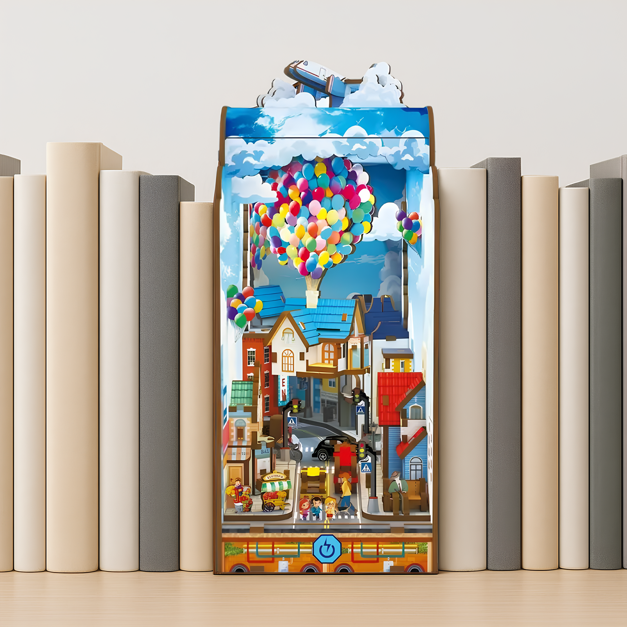 Malau - Book Nook Puzzle 3D (Mobile Flying Hous)