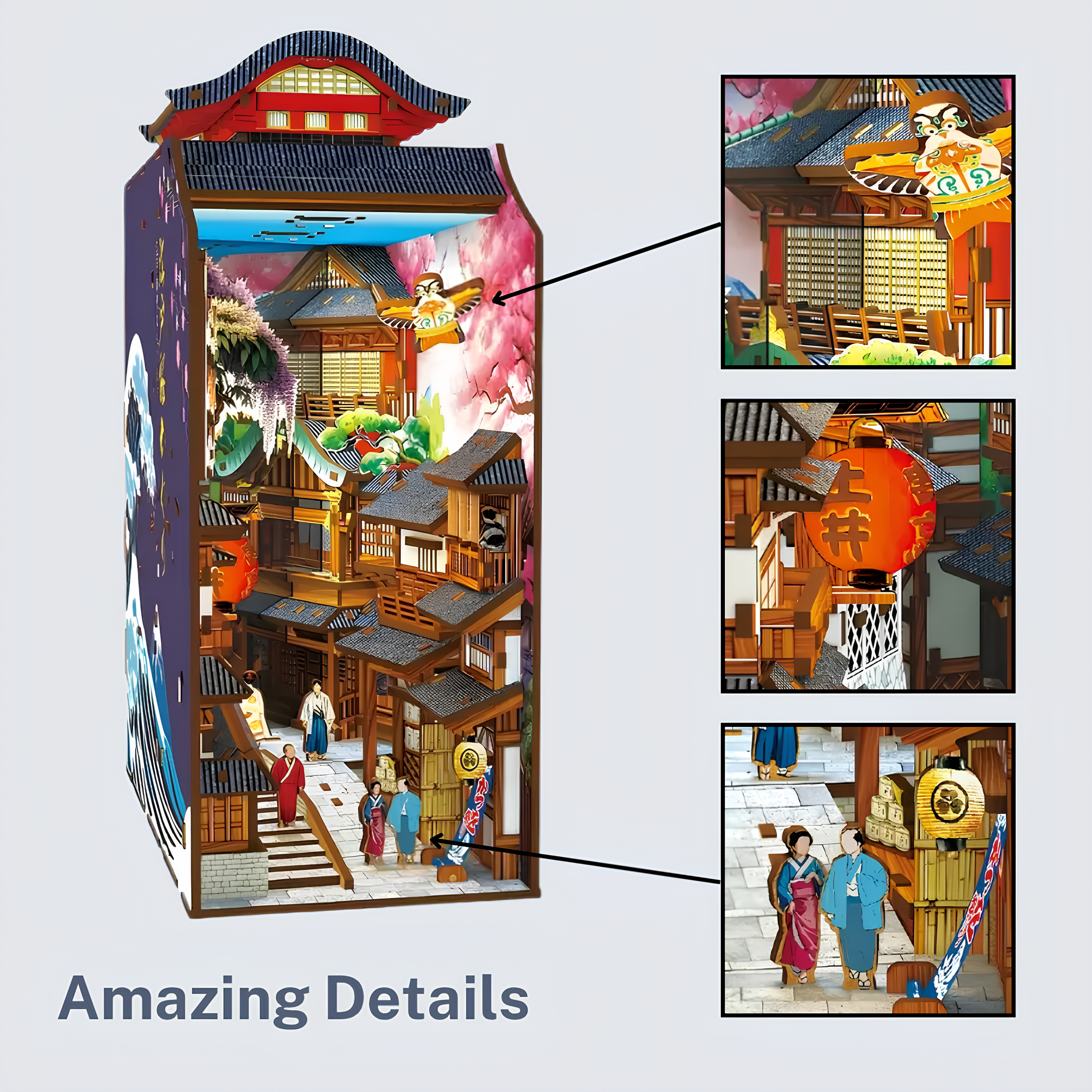 Malau - Book Nook Puzzle 3D (Edo Sakura Journey)