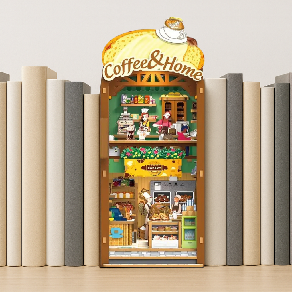 Malau - Book Nook Puzzle 3D (Coffee and Home)