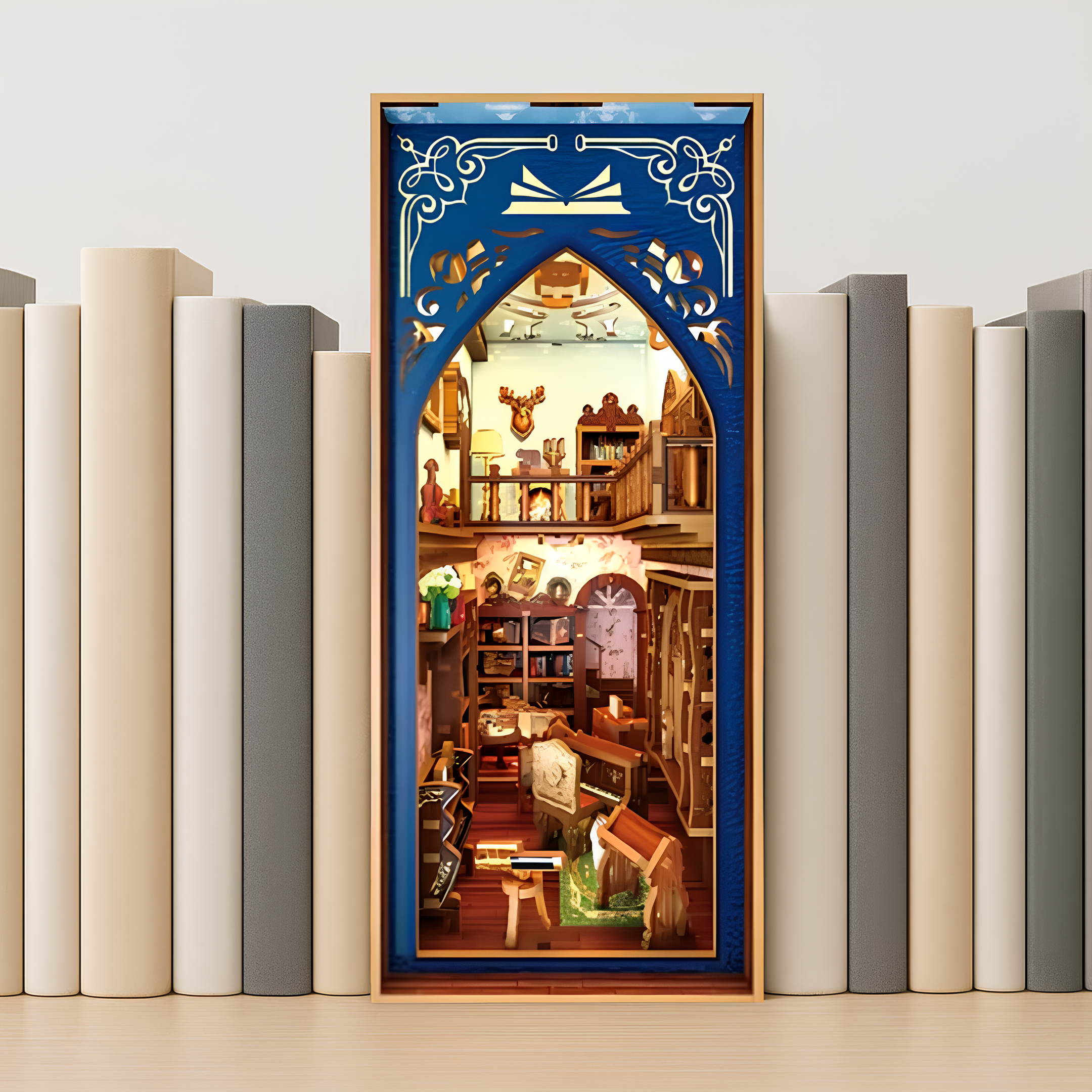 Malau - Book Nook Puzzle 3D (Salton's Retro Bookstore)