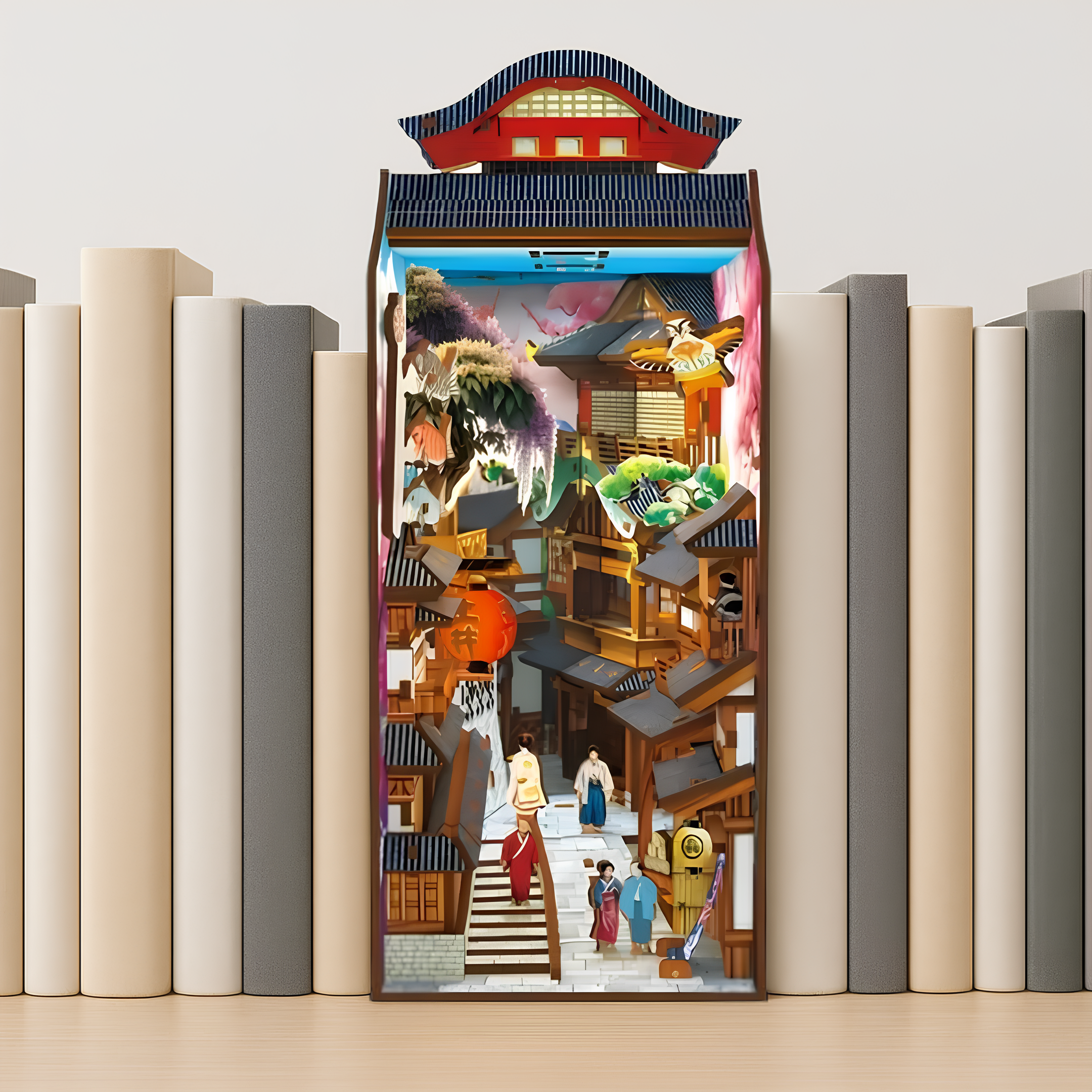 Malau - Book Nook Puzzle 3D (Edo Sakura Journey)
