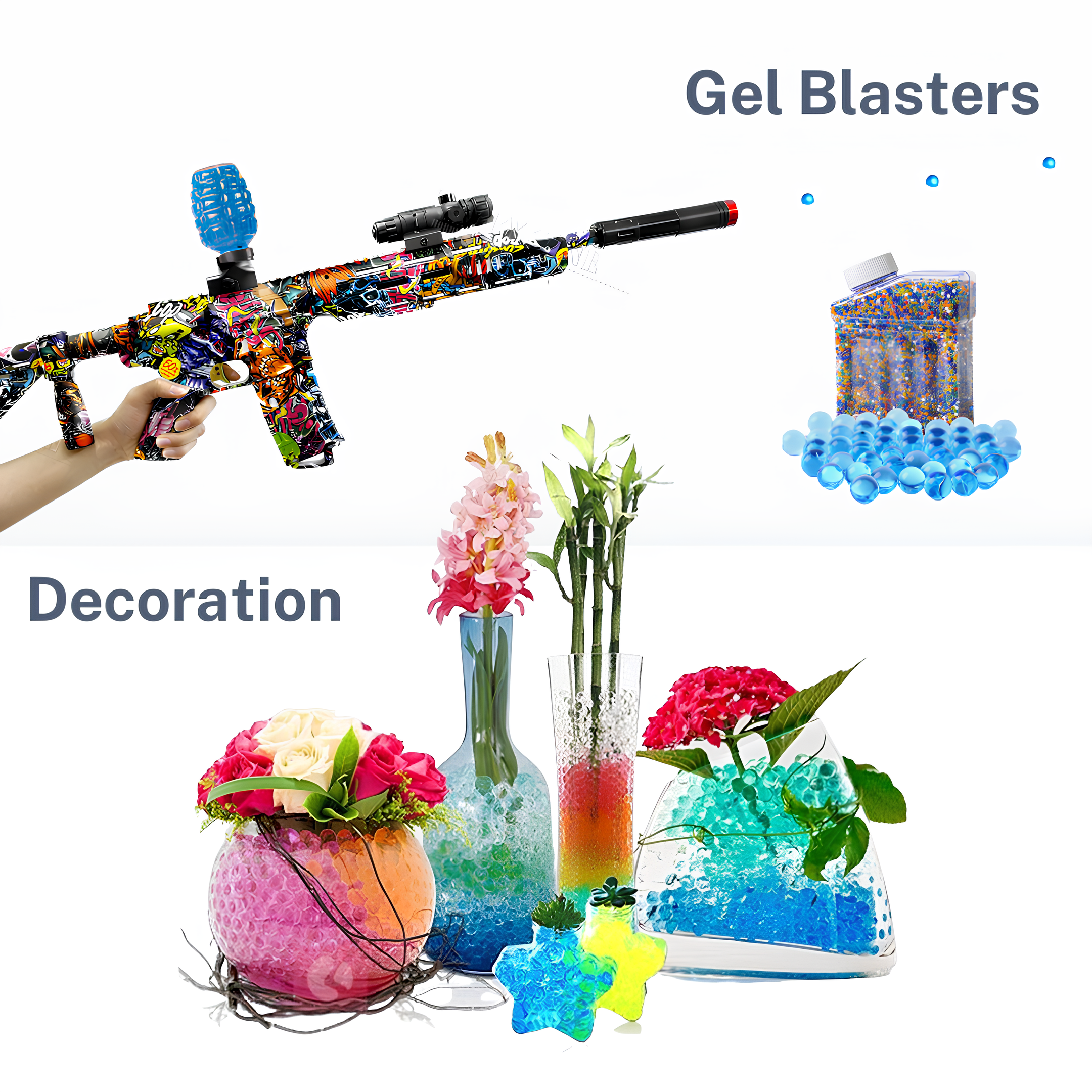 FunBlasters - 200 000 Perles d'eau Multicolore