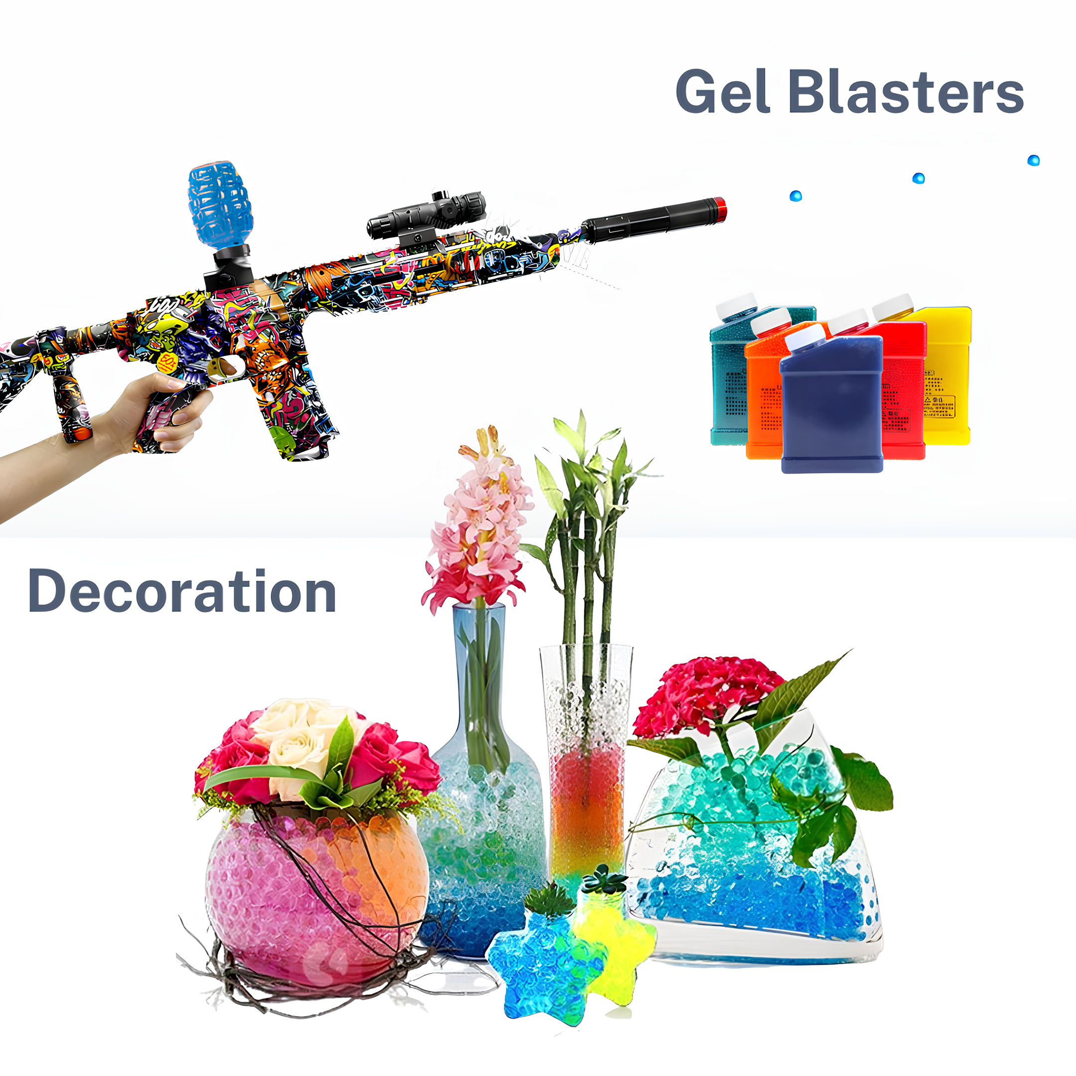 FunBlasters - 200 000 Perles d'eau 5 Couleurs