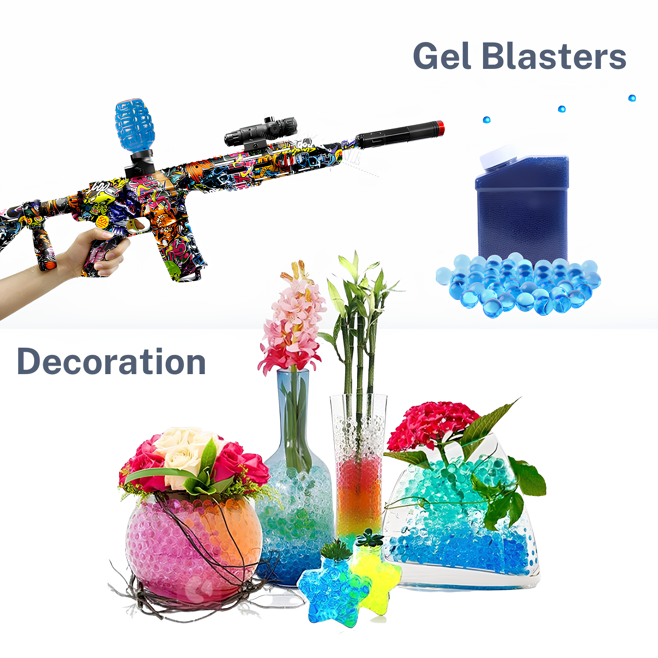 FunBlasters - 200 000 Perles d'eau Bleues