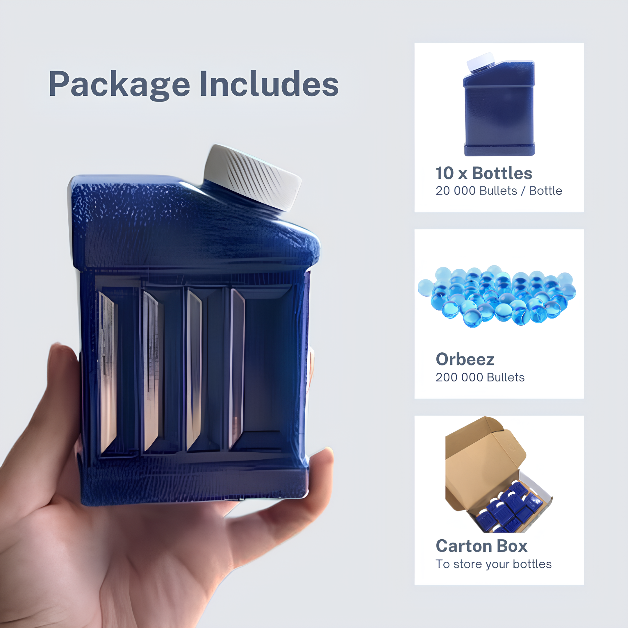 FunBlasters - 200 000 Perles d'eau Bleues