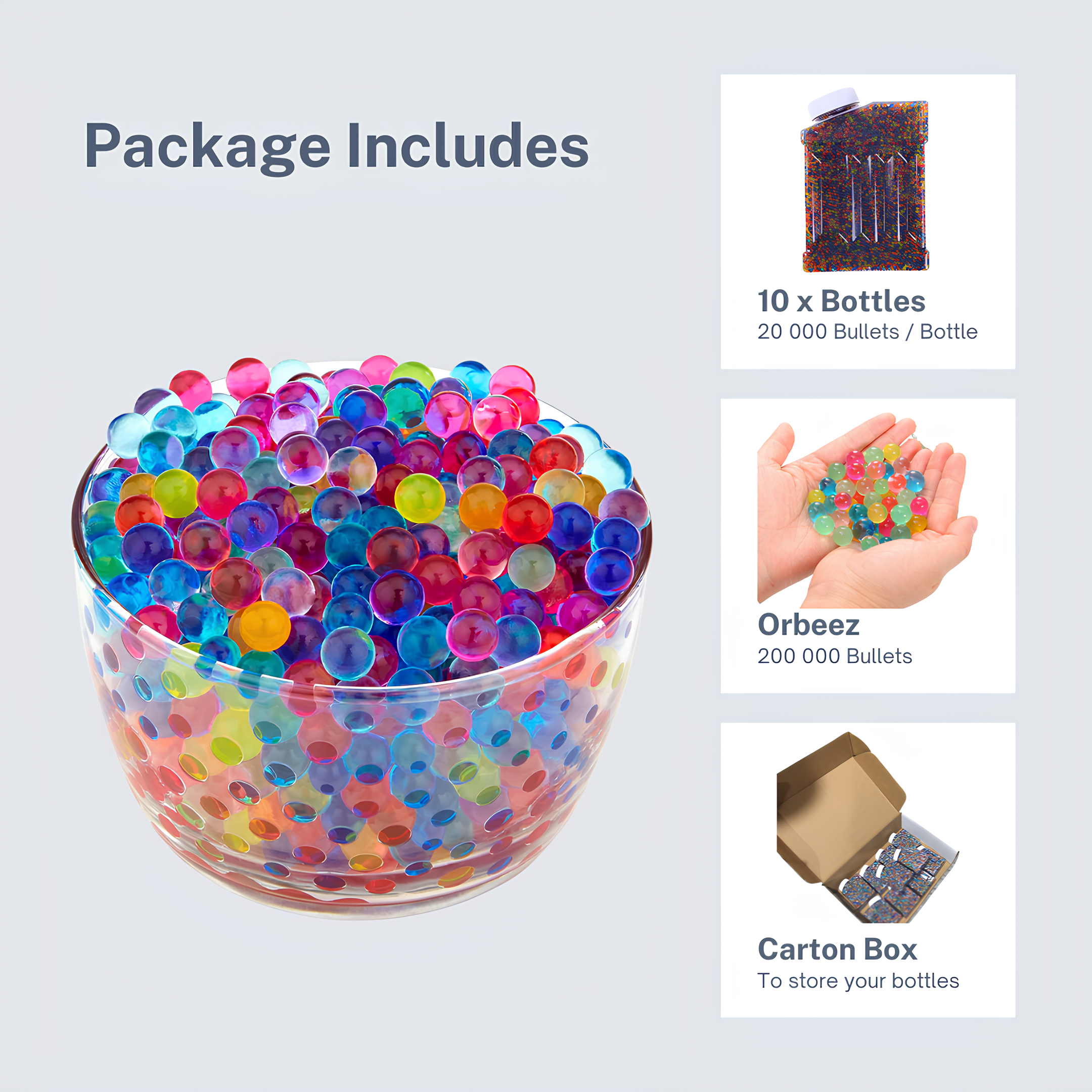 FunBlasters - 200 000 Perles d'eau Multicolore